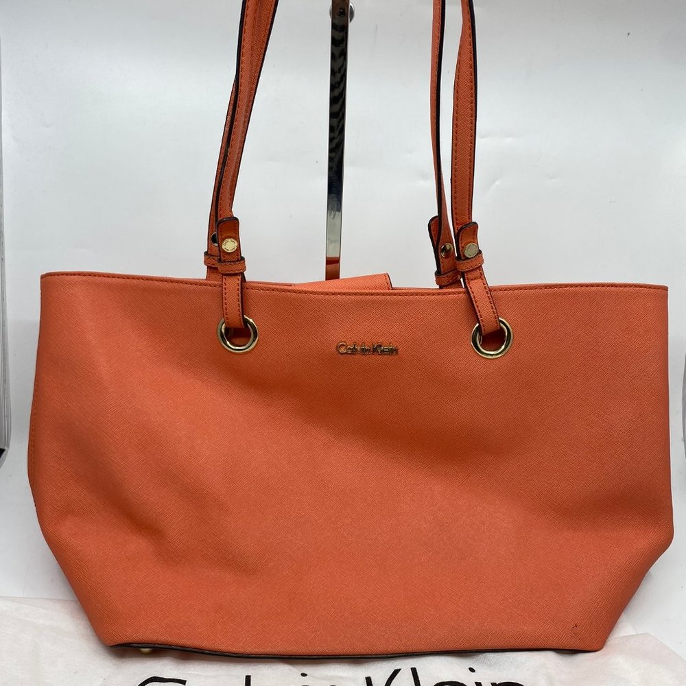 Calvin Klein Red Large Shopping Tote - Picture 9 of 9